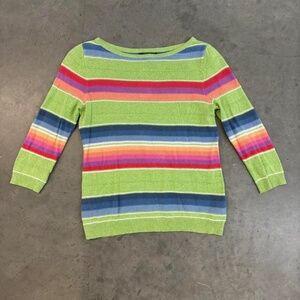 Chaps Pettie  striped sweater top
